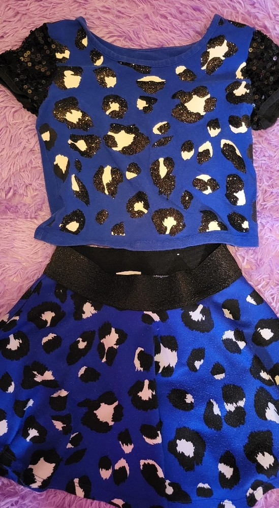 Justice Blue Leopard outfit 7